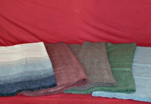 colored blankets