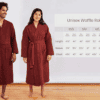 Unisex Organic Cotton Waffle Robe - Image 2