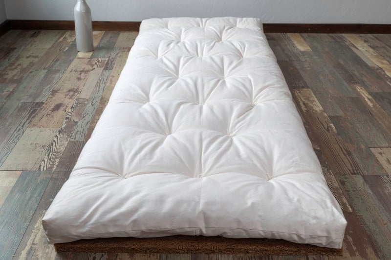 Wool Travel Sleeping Pad on Floor