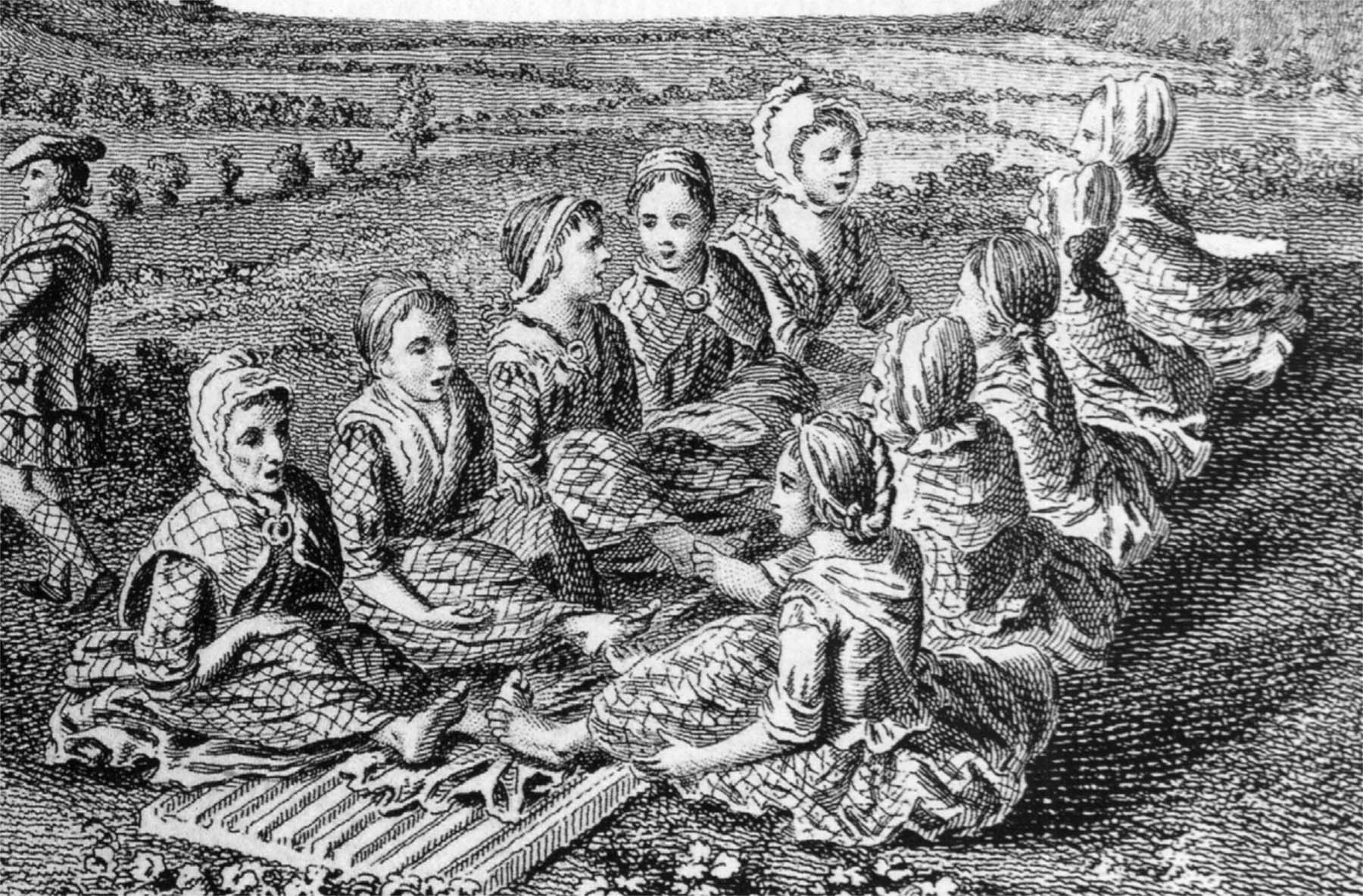 Waulking Wool in the 18th Century