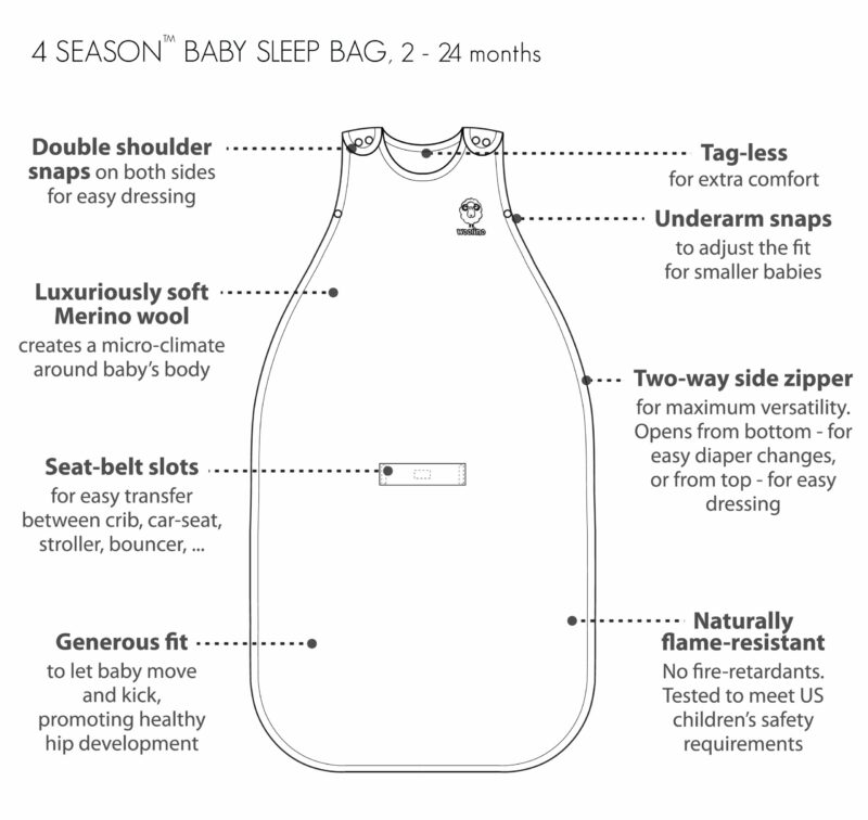 Woolino 4 Season Baby Sleep Bag 1