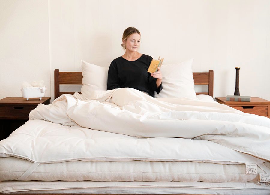 Shepherd's Dream Organic Wool Mattress and Bedding to Luxuriously Relax on it