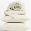 Set of Organic Cotton Percale sheets and pillowcases undyed