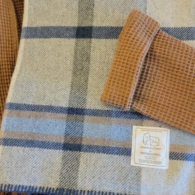 Plaid Merino Wool Blanket