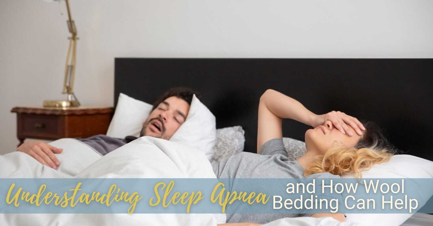 A woman lies in bed awake and frustrated as her partner sleeps soundly but is snoring.