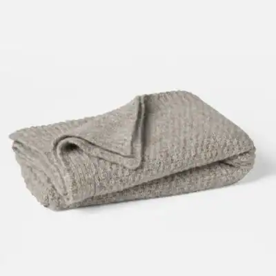 Coyuchi Cordillera Alpaca Cotton Knit Throw