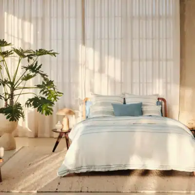 Bedroom with sunlight and plant
