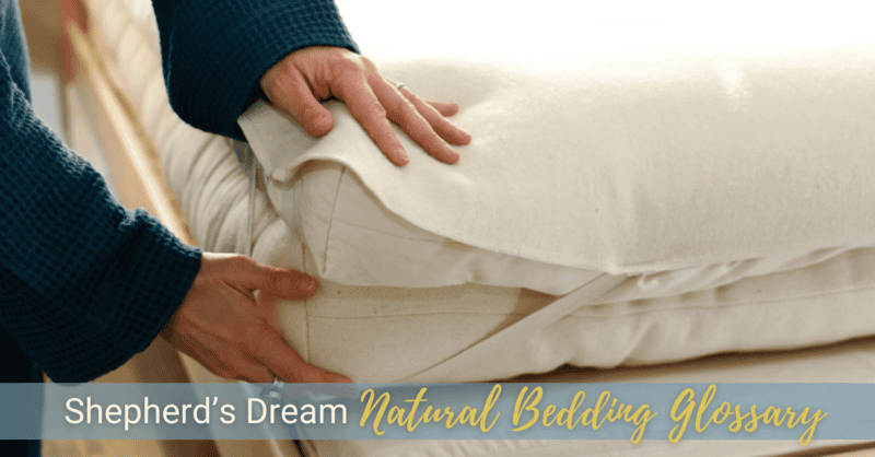 Main Image for Natural Bedding Glossary blog post.